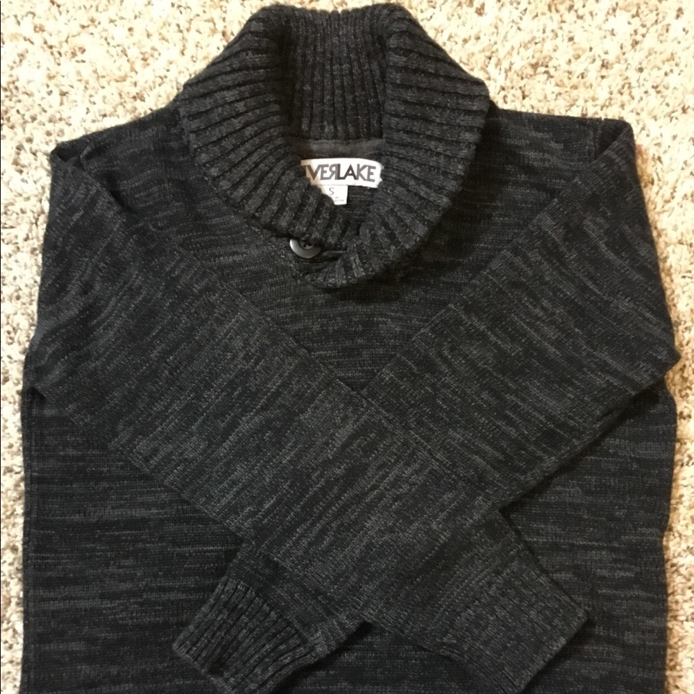 Silver lake boys Sz S charcoal gray knit sweater